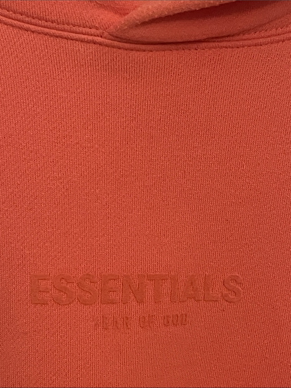 Essentials Fear of God Coral Crewneck Hoodie with Subtle Logo - Picture 7 of 12